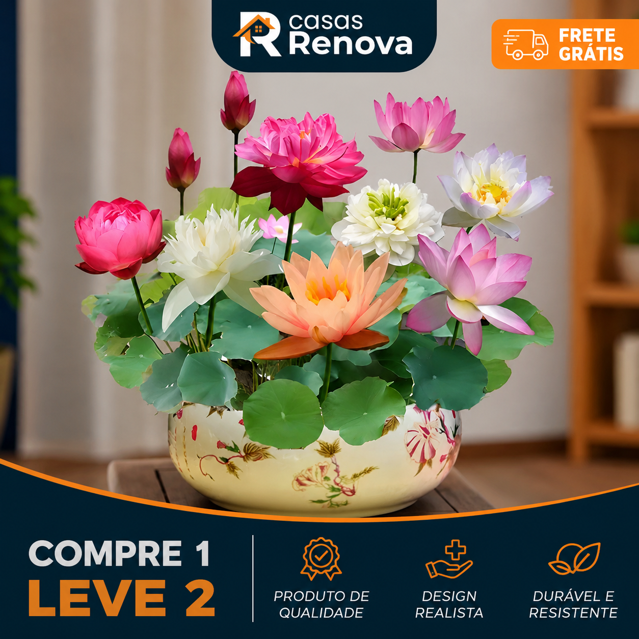 Flor de Lótus Bonsai - 🌸 A Sagrada (Compre 1 Leve 2)