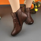 Bota de Couro Ortopédica Confortável Anabella [Promoção de Inverno]